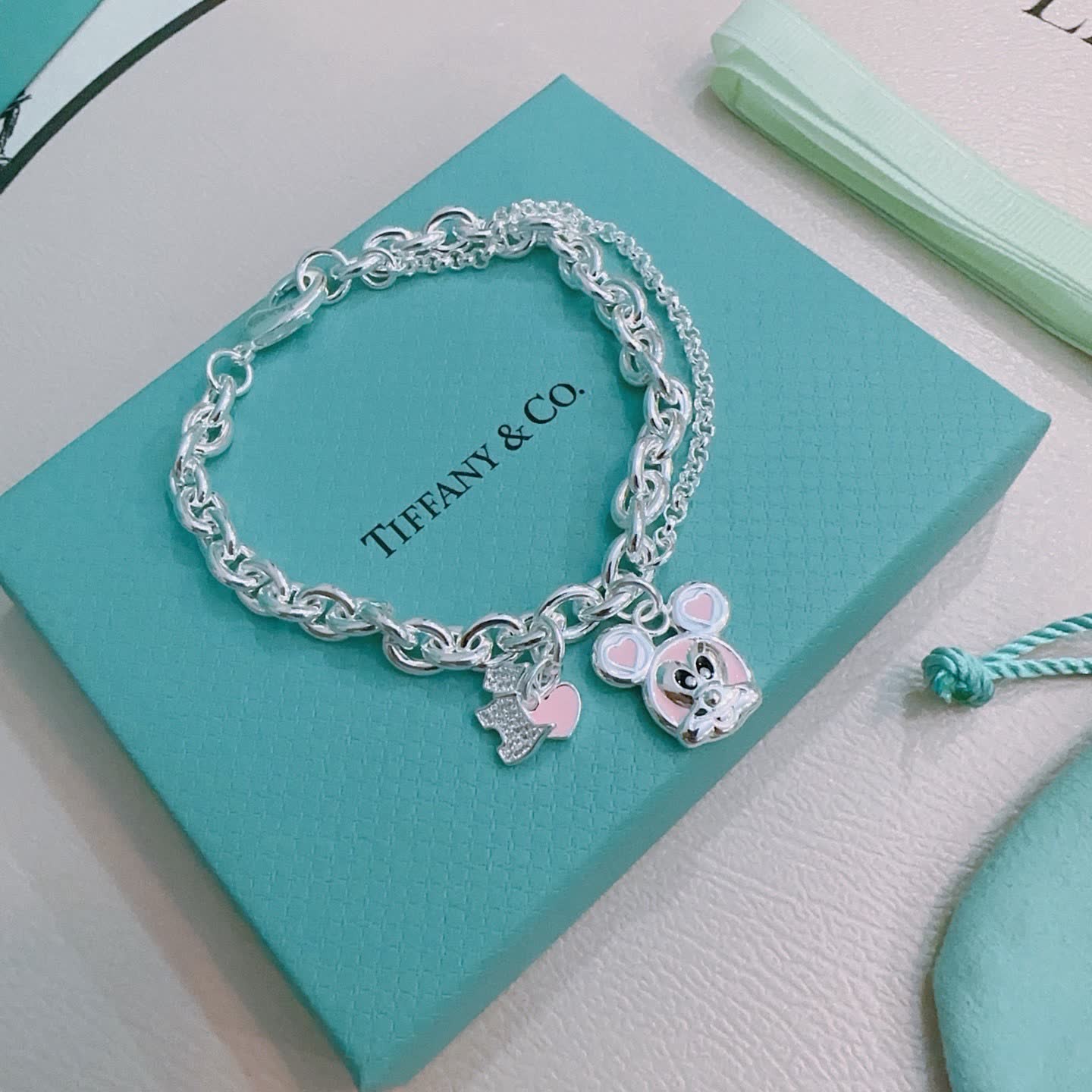 Tiffany & Co. Mickey Mouse Charm Bracelet